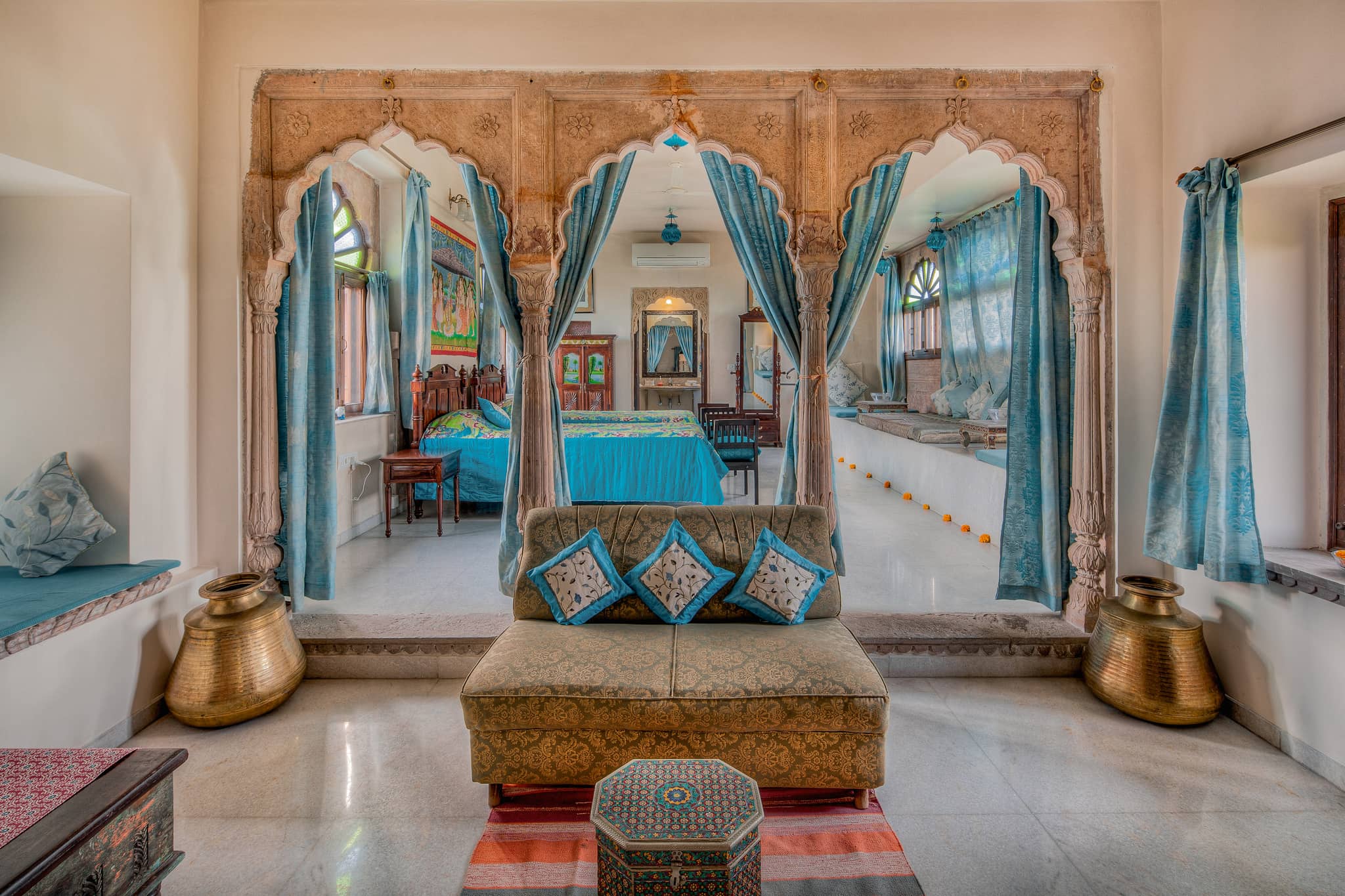 Bedroom at Chanoud Garh, India