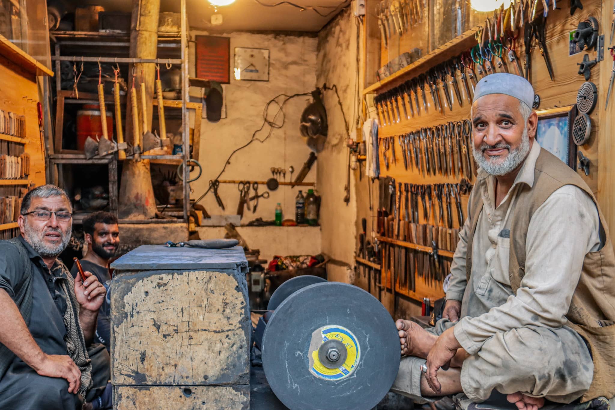 Scissor maker in Herat, Afghanistan