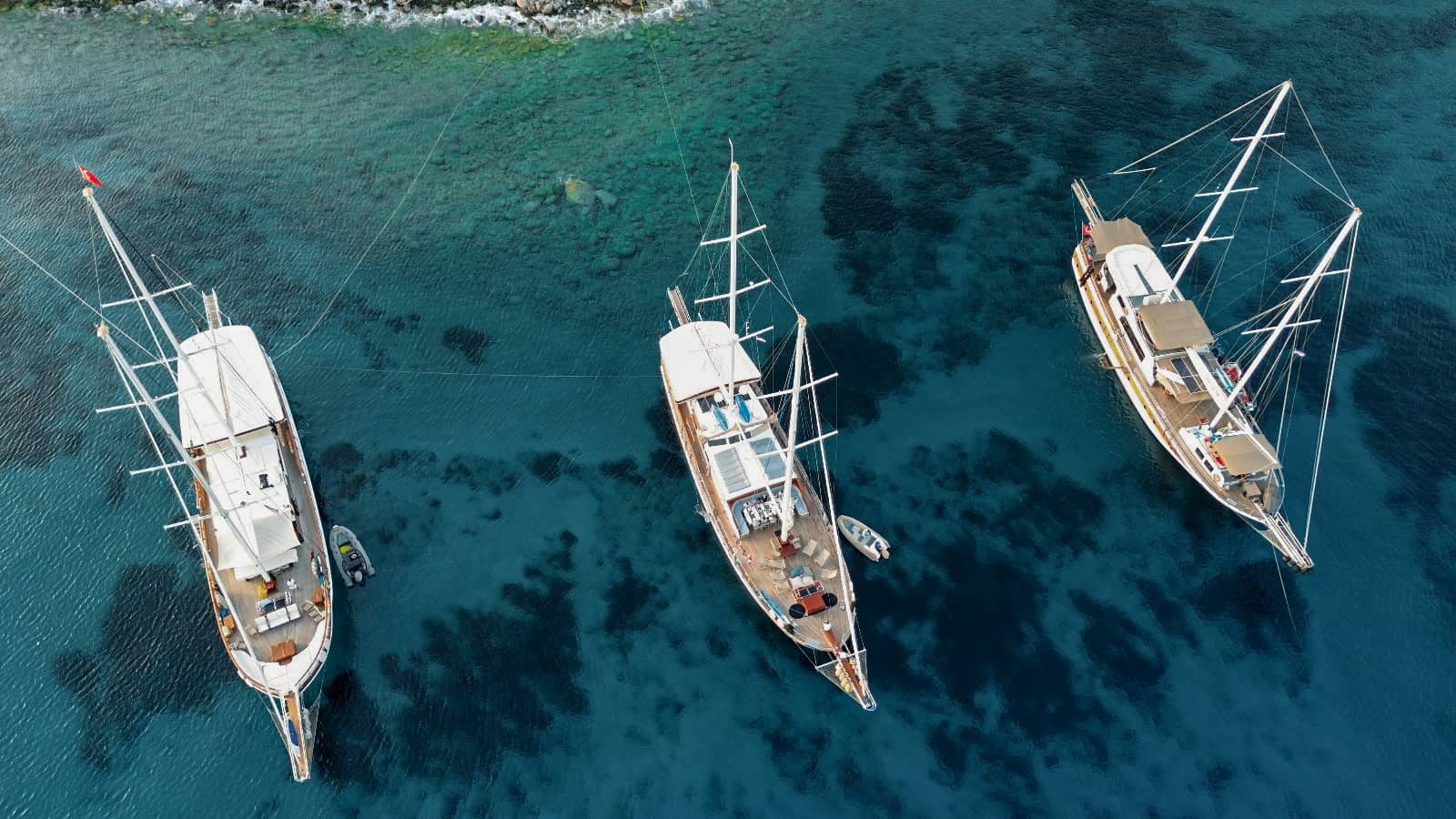 Gulets on the Aegean Sea, Turkiye