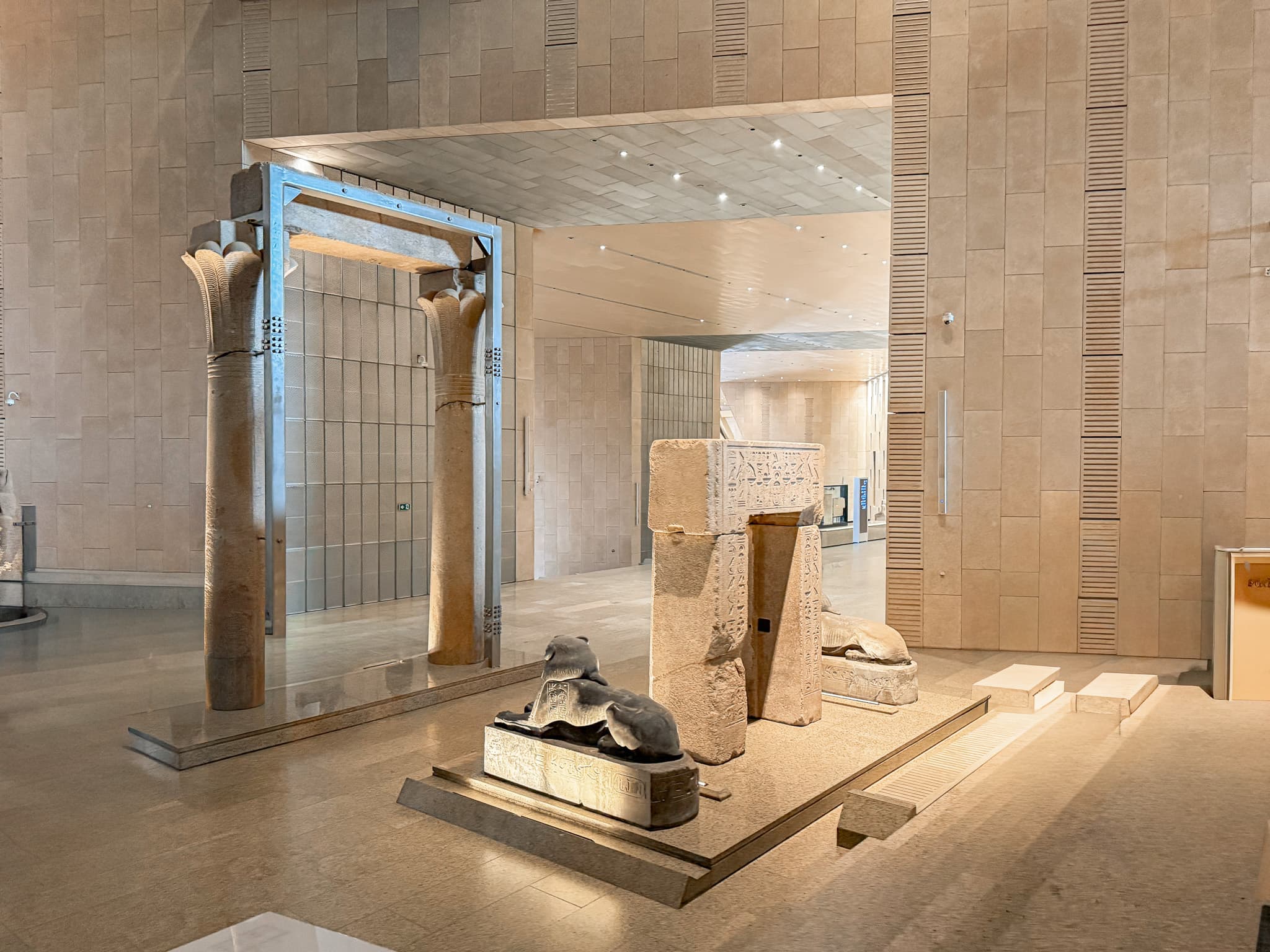 Exhibit in the Grand Egyptian Museum