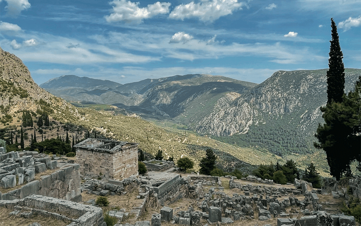Archeological site of Delphi, Greece