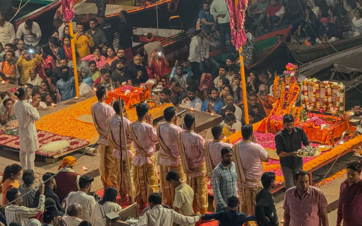 Aarti in Varanasi, India