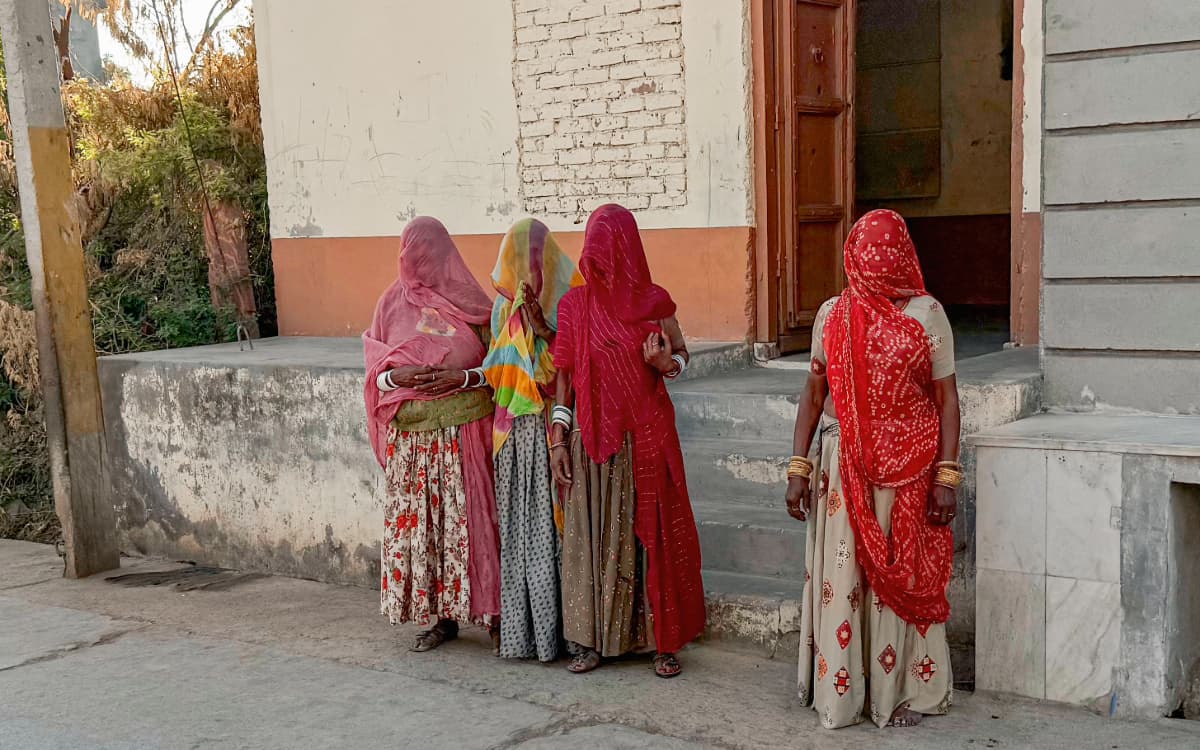 Local women in the village Chanoud