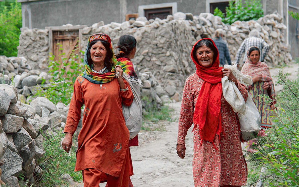 Local women in Hunza, Pakistan