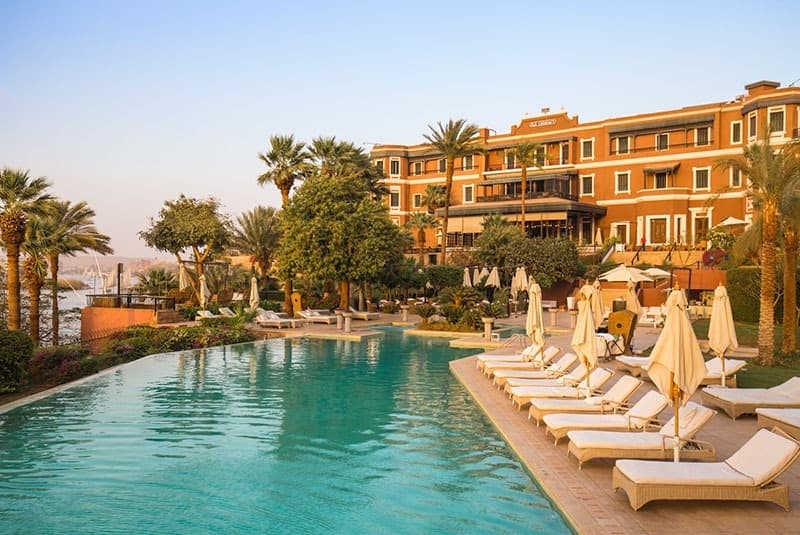 egypt aswan old cataract hotel pool
