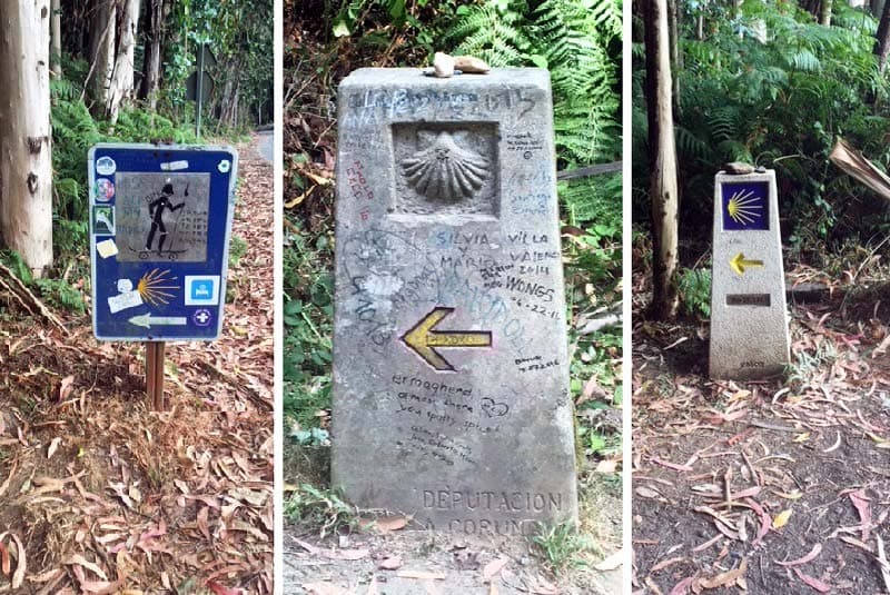 spain camino markers
