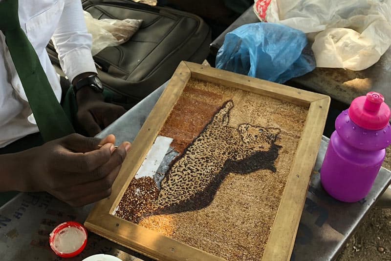 Art class at Mfuwe Secondary School (Photo courtesy of Jessica Silber)