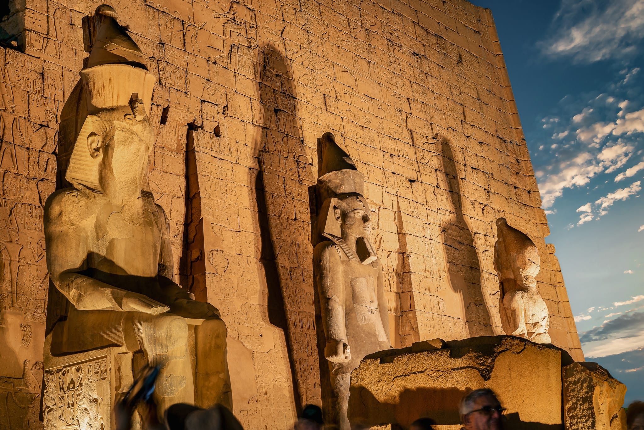 Luxor Temple, Egypt at sunset
