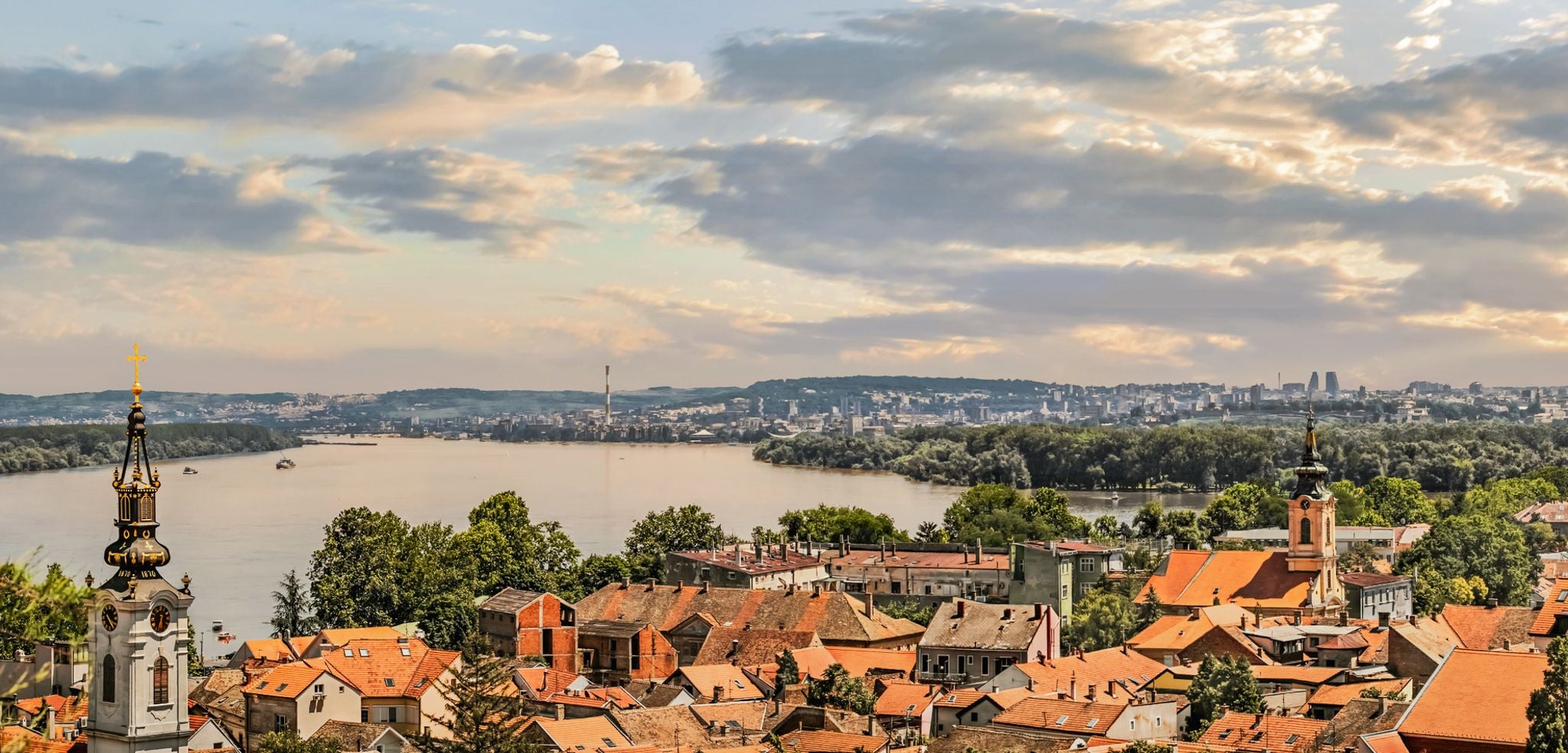 Danube River in Zemun, Serbia