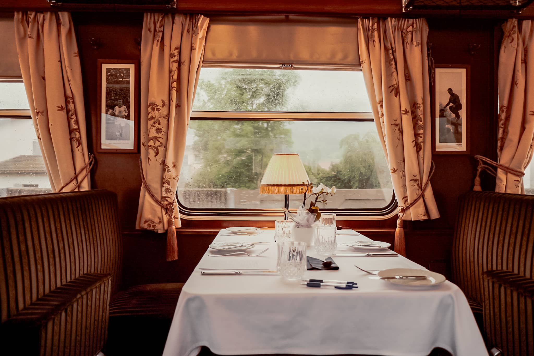 Restaurant car on Danube Express, Golden Eagle Luxury Trains