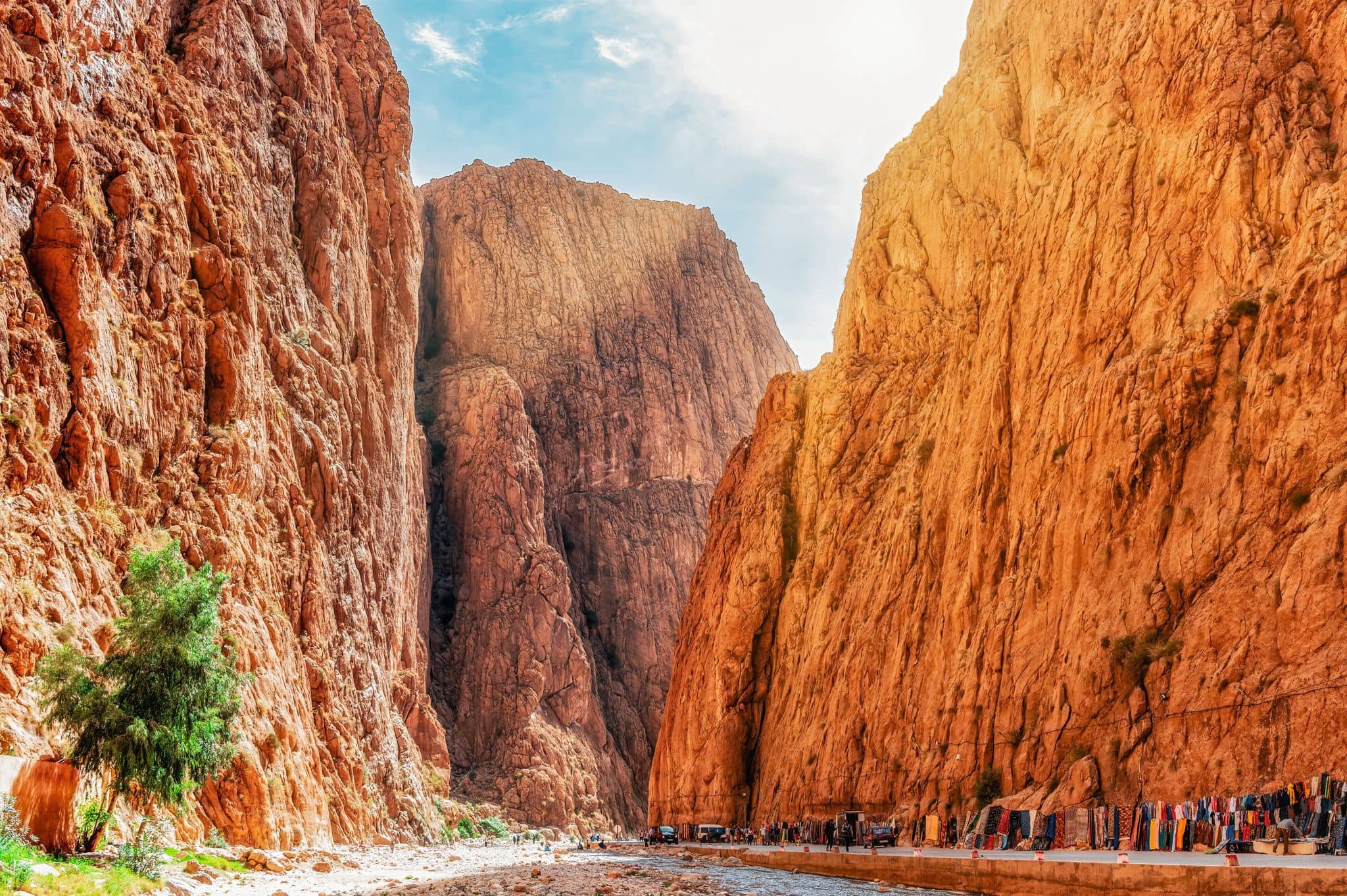 Todgha Gorge, a canyon in the High Atlas Mountains in Morocco, near the town of Tinerhir