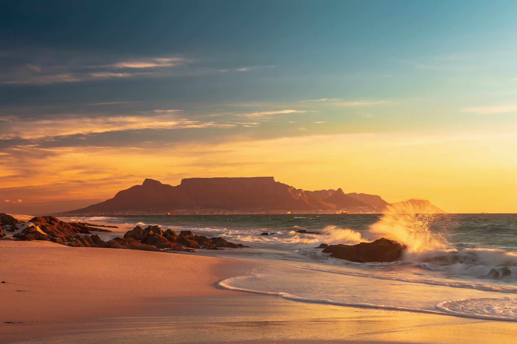 South Africa Mountain Sunset