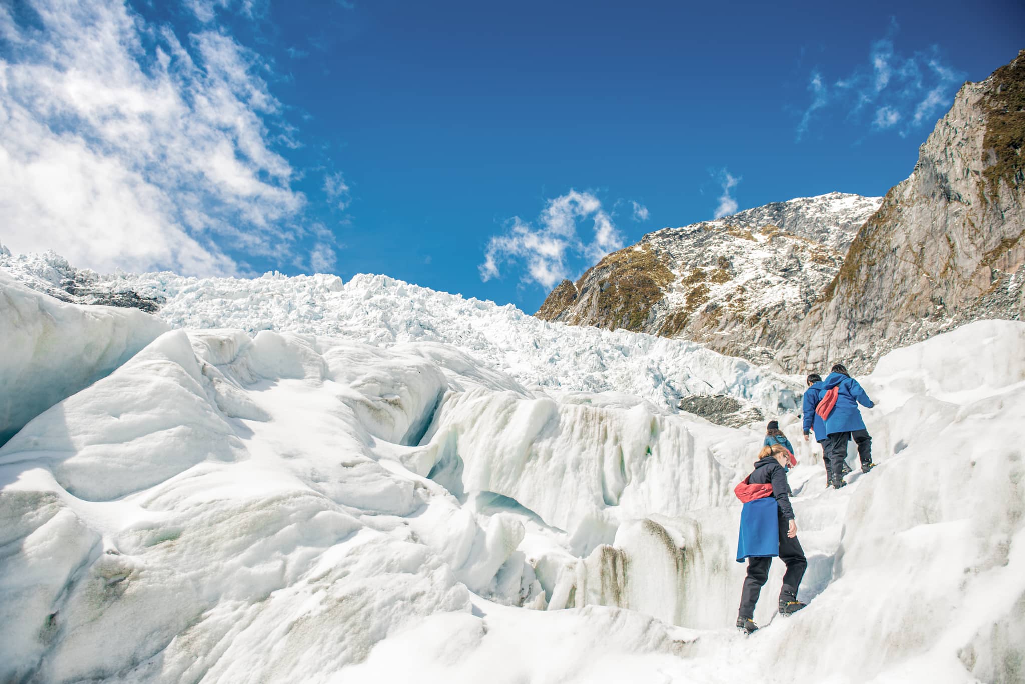 Hiking Franz Josef Glacier, New Zealand