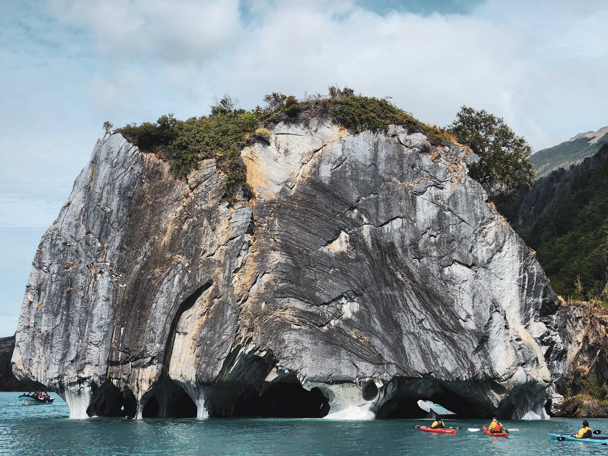 Chile North to South gallery Gallery2 MarbleCaves Chile GeoExLuxuryTravel GettyImages 2153503776 SvetlanaParsh