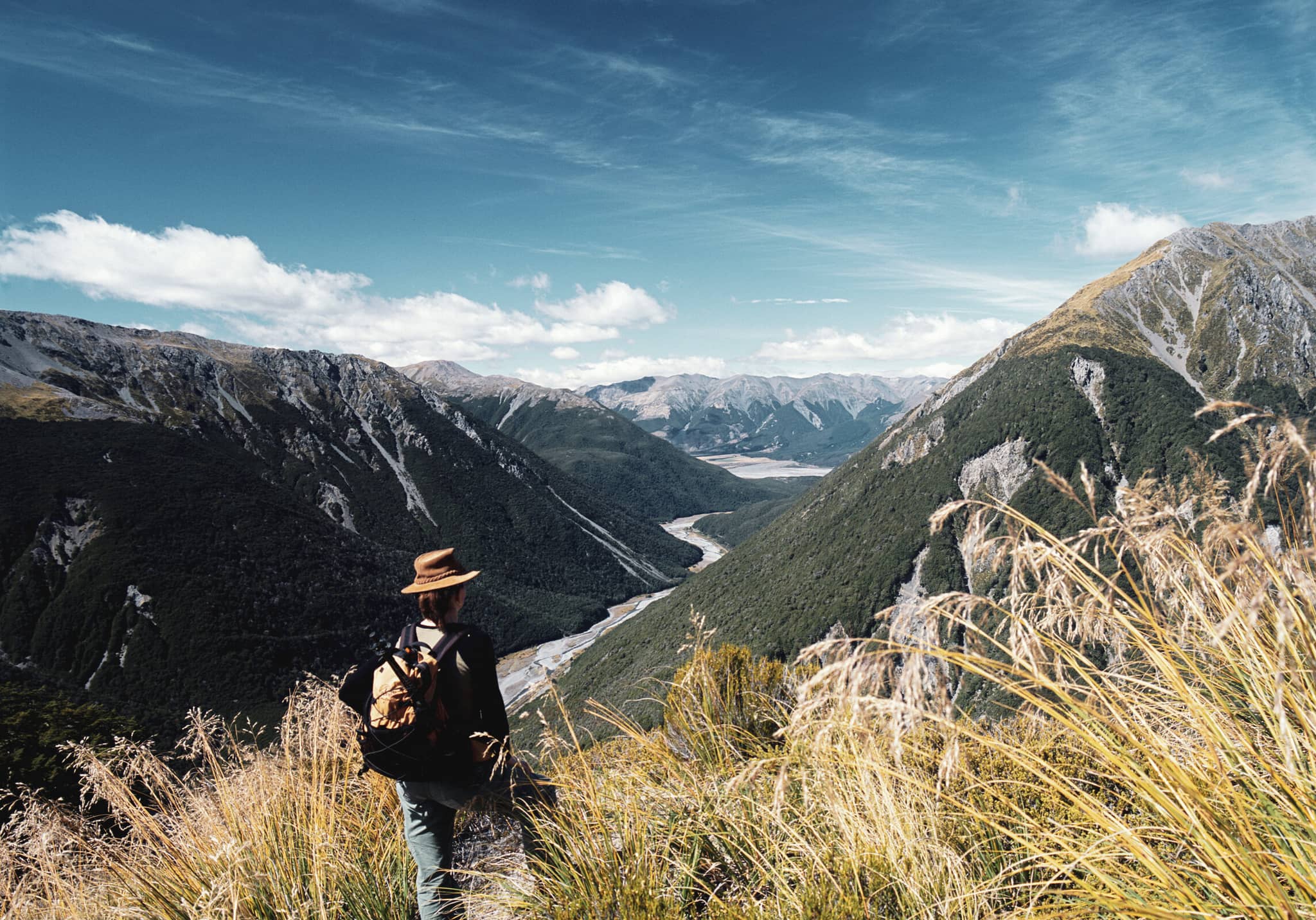 Adventuring through New Zealand gallery Gallery4 WomanHiking NewZealand DanitaDelimont RM AU02 AXI0012 SuperRes OliverMarquardt