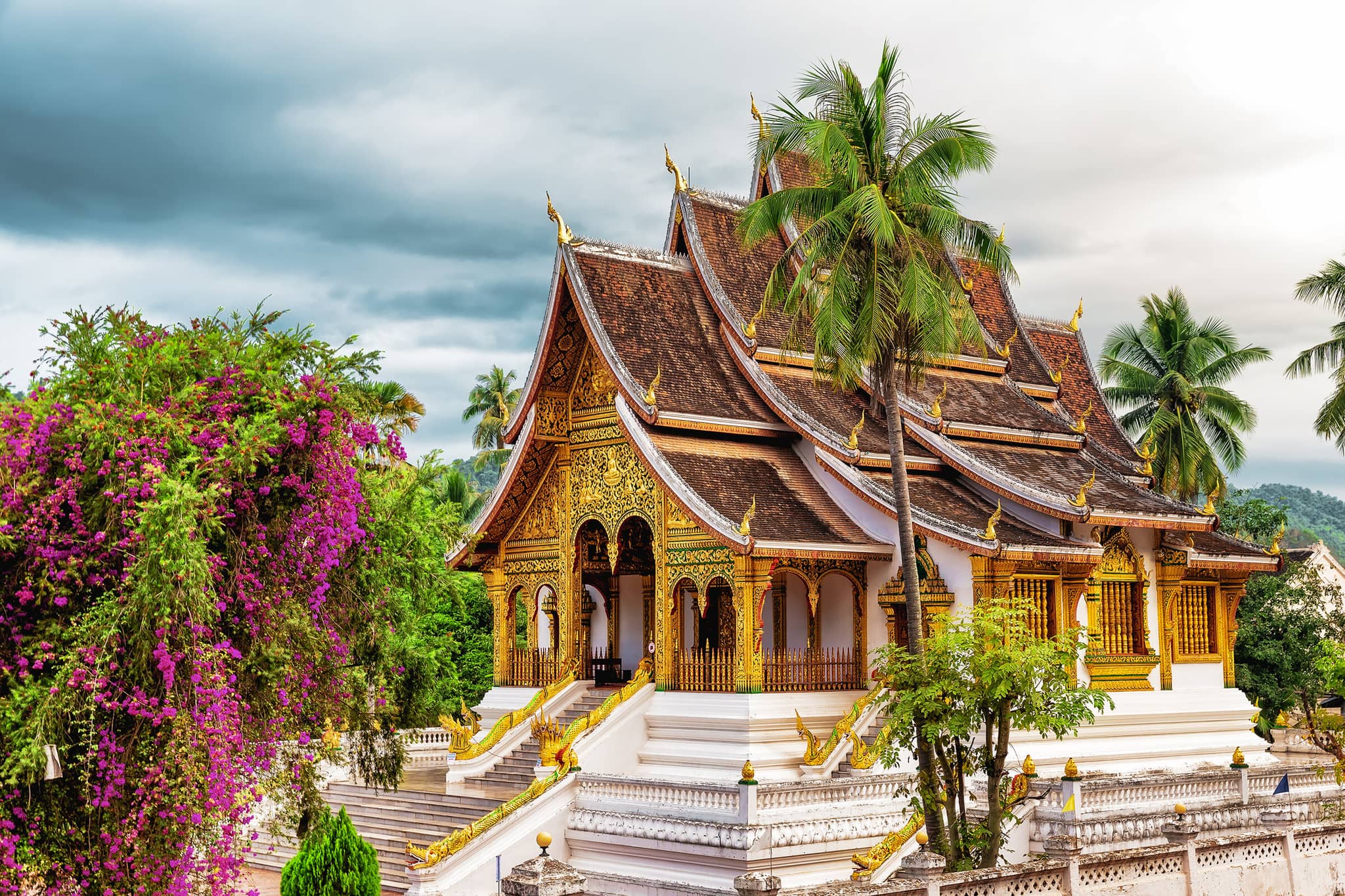 Laos Revealed gallery Gallery Laos Luang Prabang Wat Xieng thong temple GettyImages 810049010