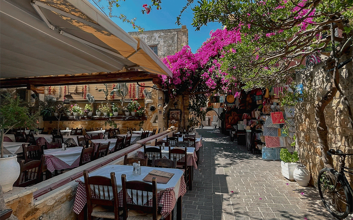 Streets of Chania, Crete, Greece