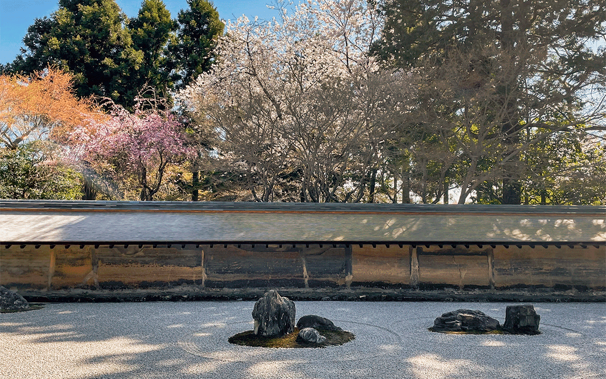 Ryoanji rock garden, Kyoto, Japan