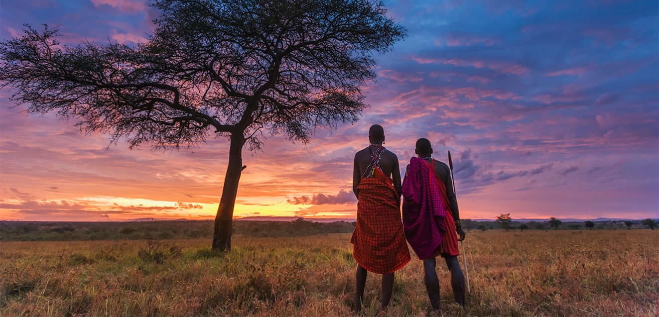 Kenya Maasai Tribesmen Sunset DanitaDelimont RM AF21 DPI0220 1323x637 1