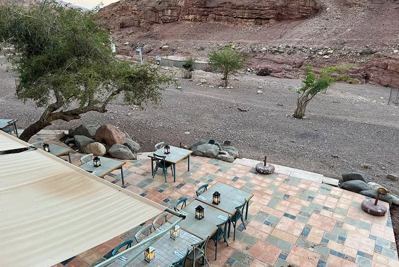 jordan dana reserve feynan ecolodge dining area